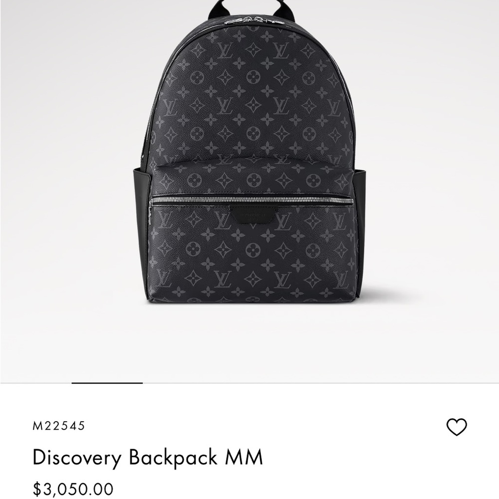 Louis Vuitton Monogram Eclipse Backpack - Dark Gr… - image 1